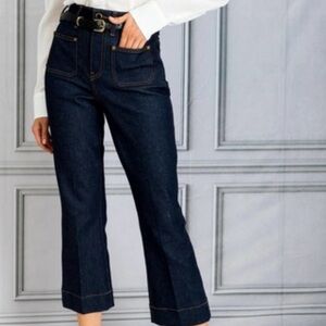KHAITE The Raquel Crop Jean in Raw Size: 26